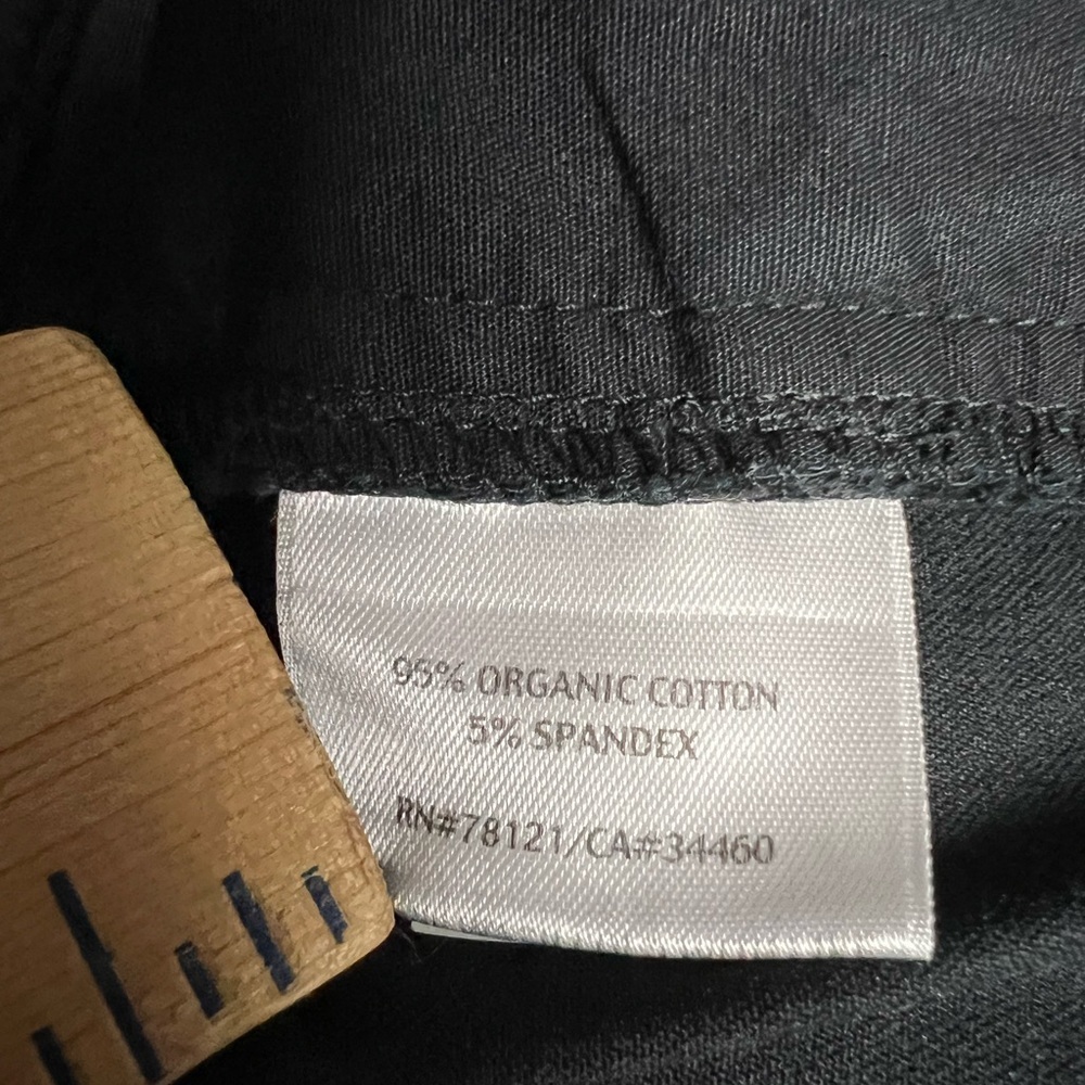 Eileen Fisher Black Ankle Pants 95% Organic Cotton Pants Size XL - Picture 3 of 9